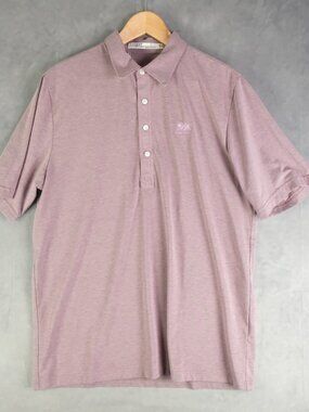 Criquet Polo Mens Large Purple Pga West Pima Cotton Blend Golf Athletic